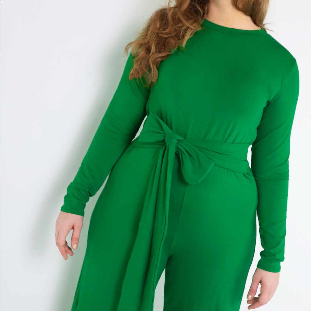 Rebdolls Kelly Green Jumpsuit NWT